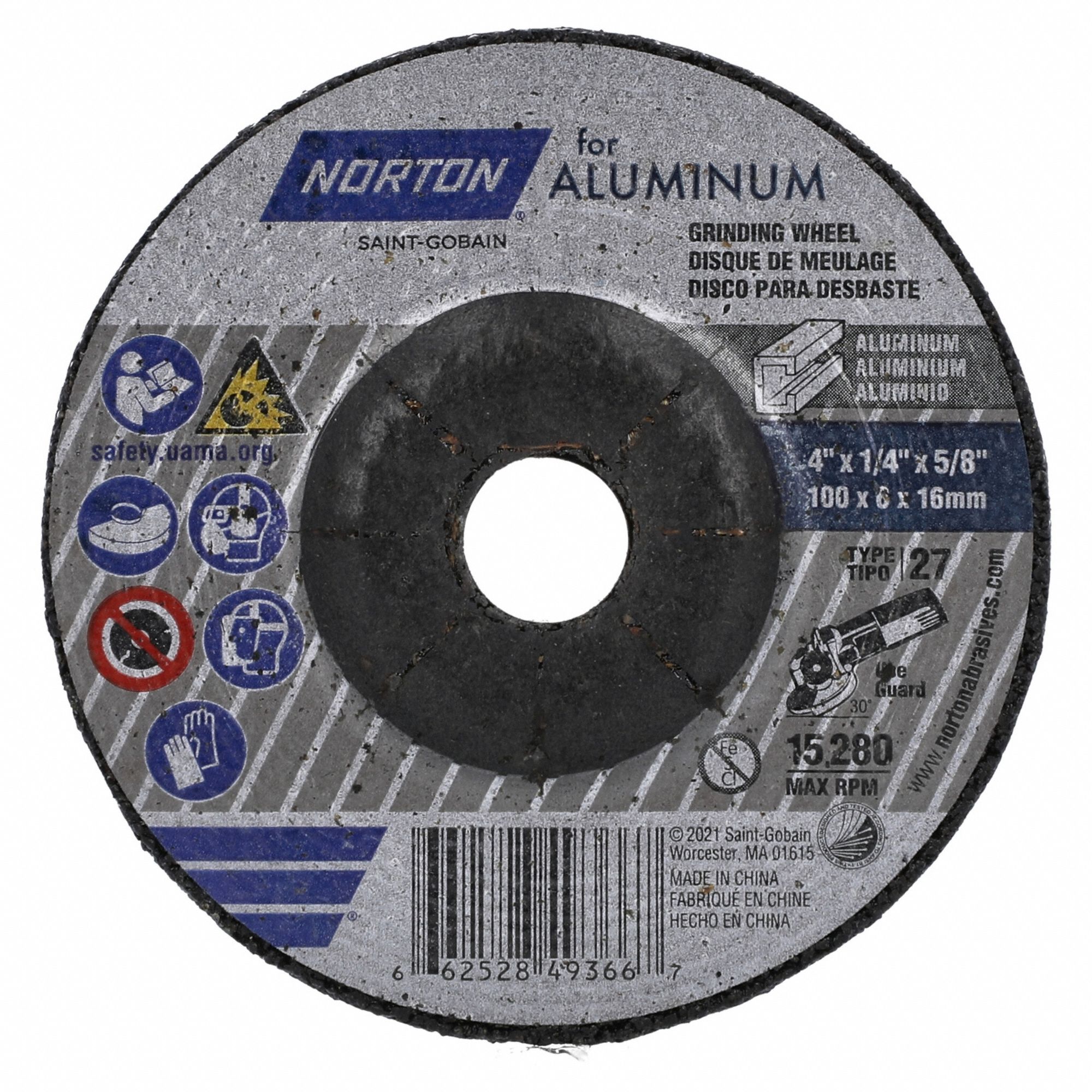 norton-type-27-4-x-1-4-x-5-8-depressed-center-wheel-808cp3