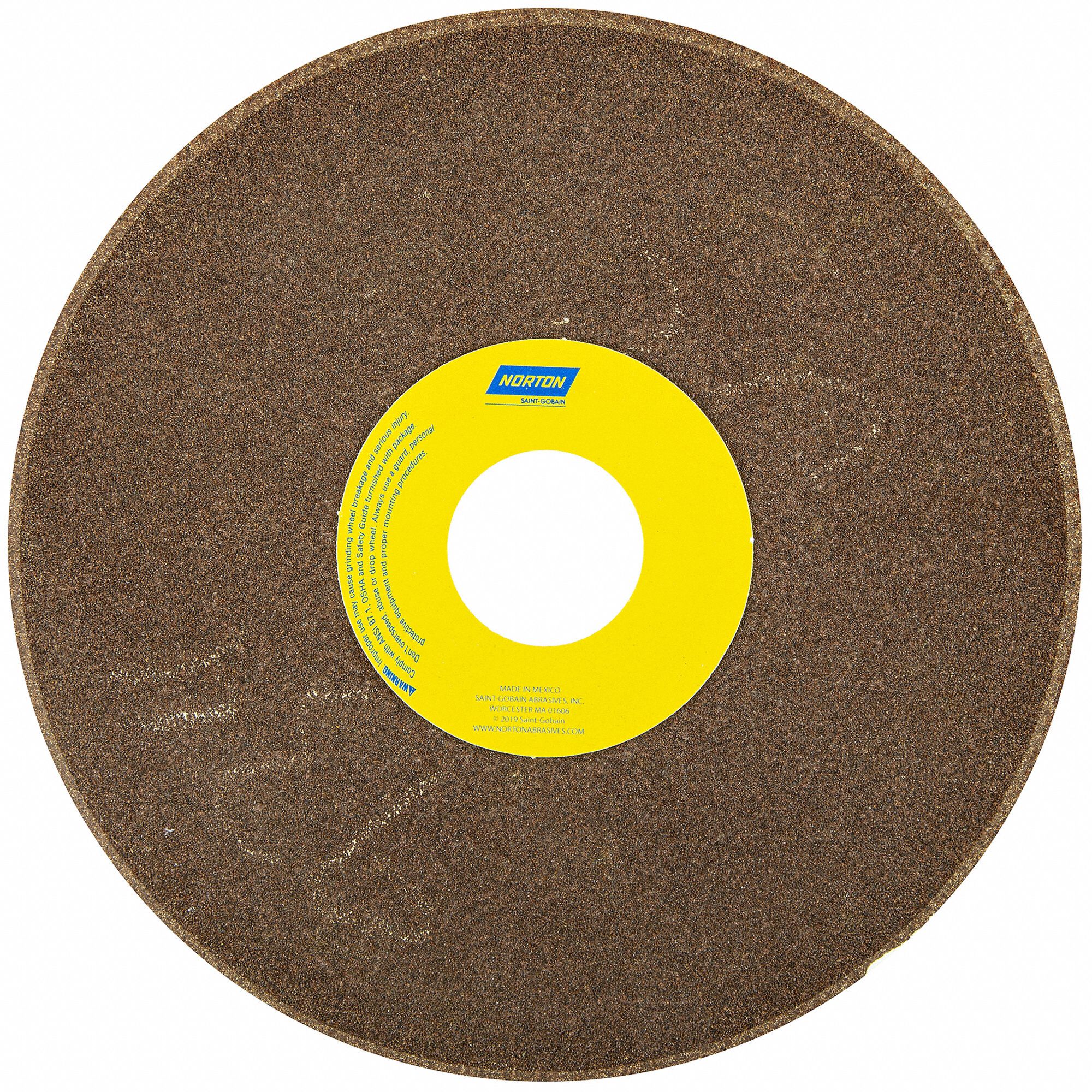CUTOFF WHEELS, TYPE 1, 7 IN X 1/16 IN X 1¼ IN, 57A60-O8B, ALUMINUM OXIDE