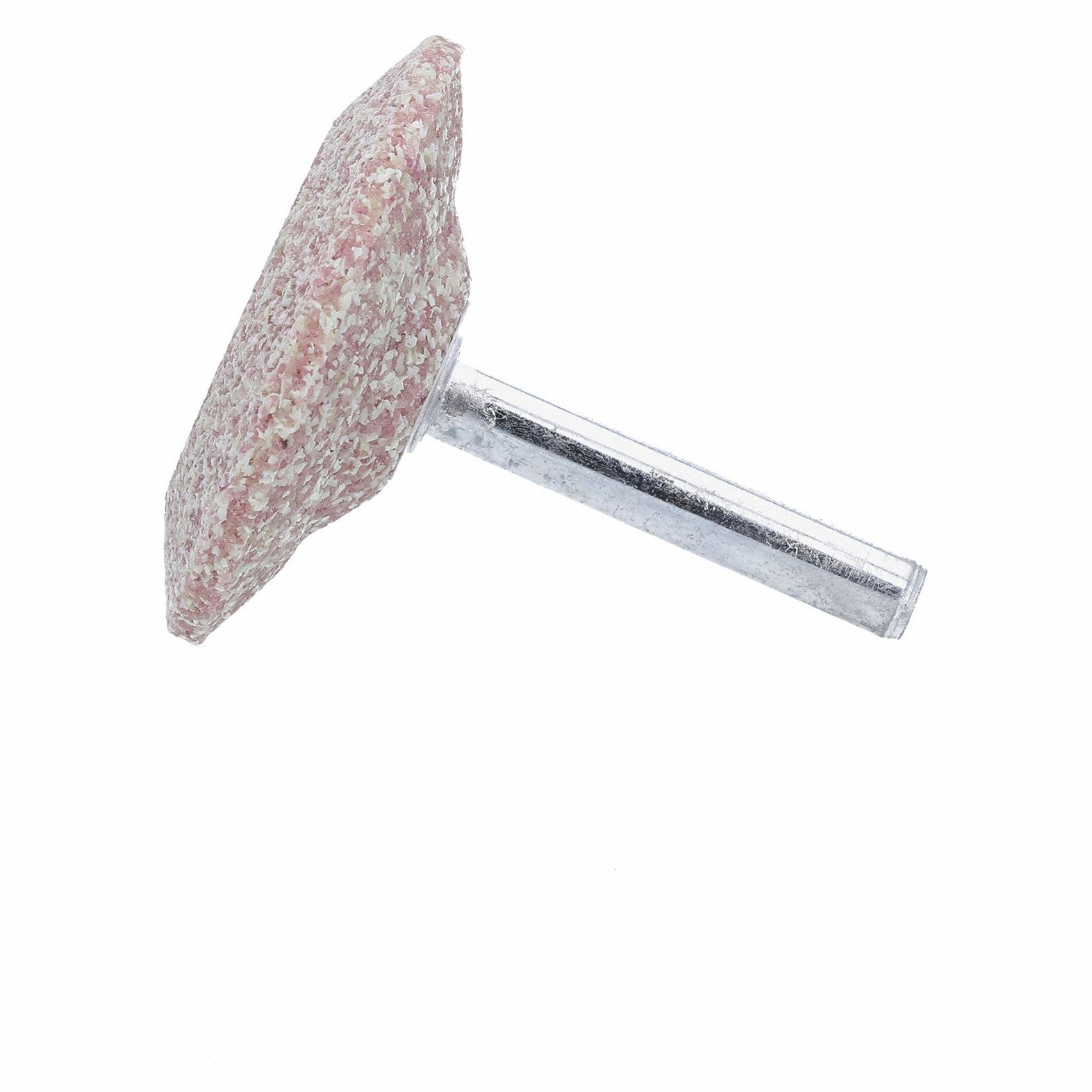 Vitrified Bond Mounted Point: 1 5/8 in Dia, Aluminum Oxide, 36 Grit, A36