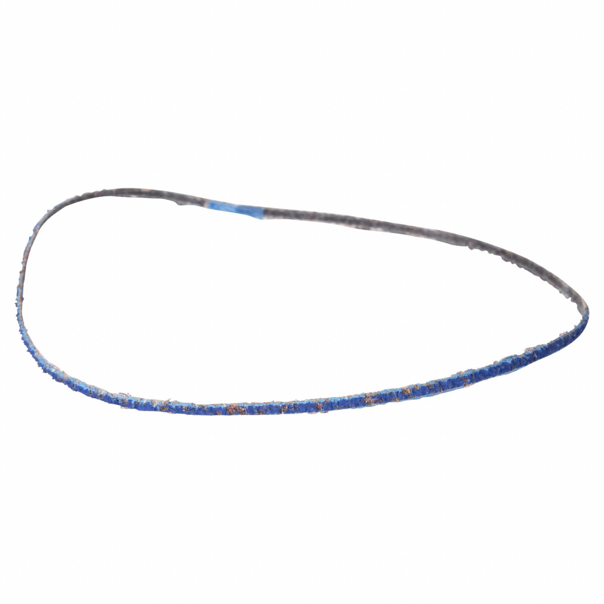 Sanding Belt: 1/4 in W x 18 in L, Zirconia Alumina, 40 Grit, Y Wt Polyester Backing