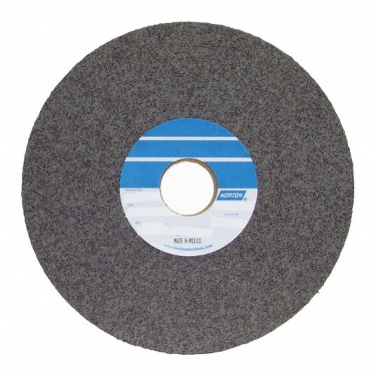 NORTON, 8 in Dia x 1 in W, 3 in Arbor, Convolute Wheel 804KU7