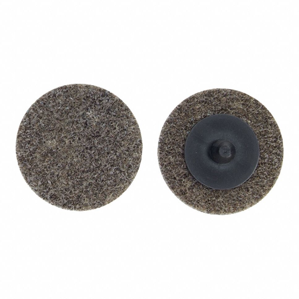 Quick-Change Disc: 2 in Dia, TR Quick-Change, Aluminum Oxide, Medium, Soft (2), Soft