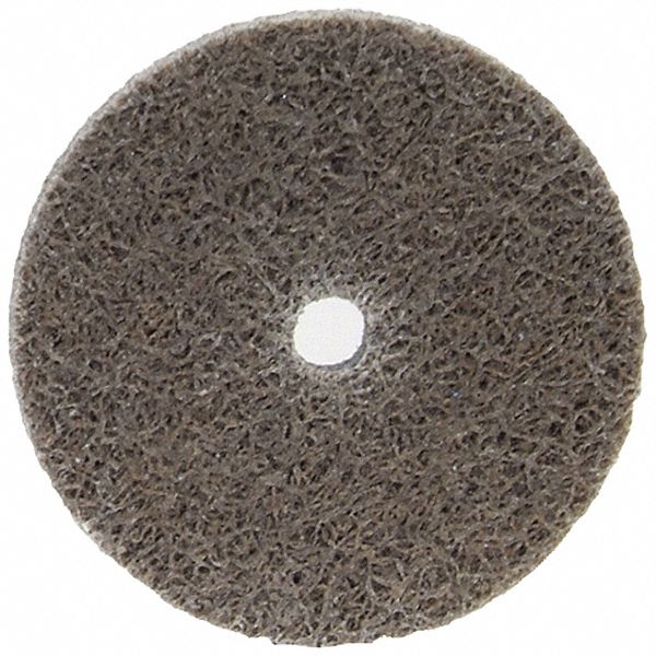 BOND NON WOVEN WHEEL, 2 IN DIAMETER X ¼ IN W, ¼ IN ARBOUR HOLE, ALUMINUM OXIDE, MEDIUM, HARD