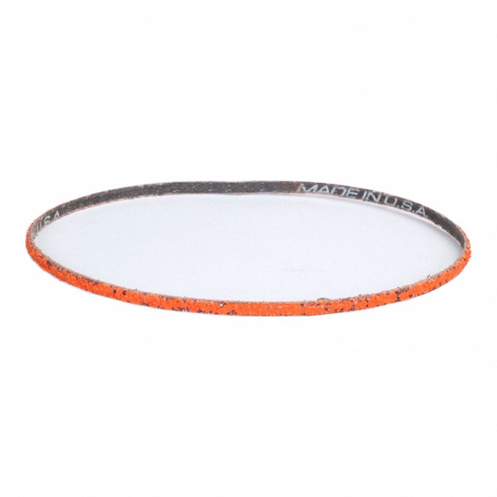 Sanding Belt: 1/4 in W x 18 in L, Ceramic, 40 Grit, Y Wt Polyester Backing, Blaze R980P