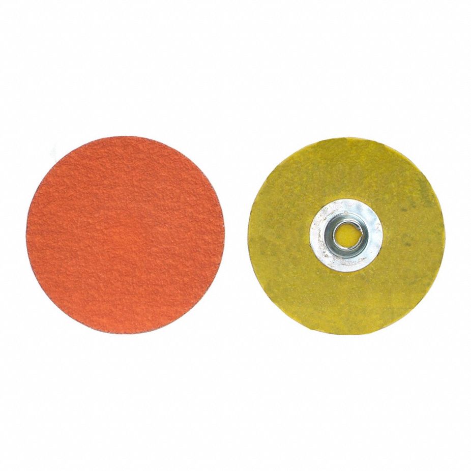Quick-Change Disc: TS, 3", Ceramic, 120 Grit, 3-Ply Wt Polyester, Blaze R980P