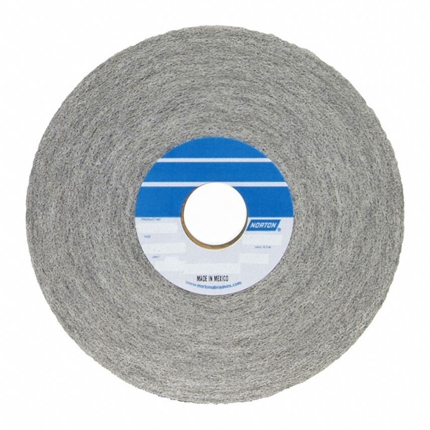 Convolute Wheel: 8 in Dia x 1 in W, 3 in Arbor, Aluminum Oxide, Medium, Medium (6), Medium