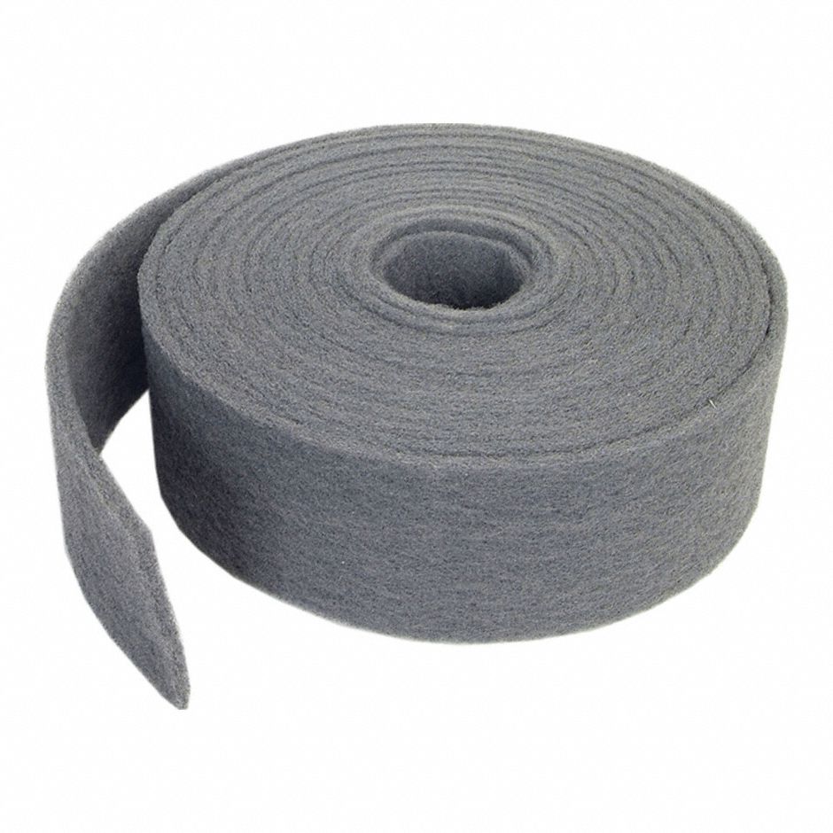NON-WOVEN ROLL, 6 IN W X 30 FT L, SILICON CARBIDE, VERY FINE, GRAY, BEAR-TEX 851, VERY FINE