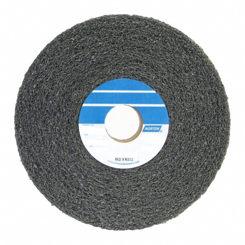 Convolute Wheel: 4 in Dia x 1 in W, 1 in Arbor, Silicon Carbide, Fine, Soft (4), Soft