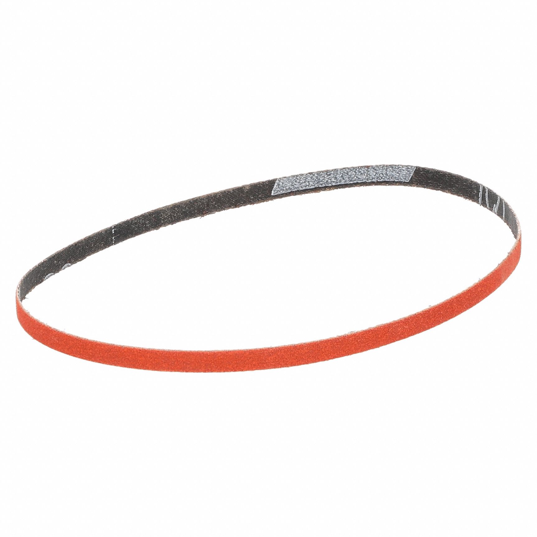 Sanding Belt: 1/4 in W x 18 in L, Ceramic, 120 Grit, Y Wt Polyester Backing, Blaze R980P