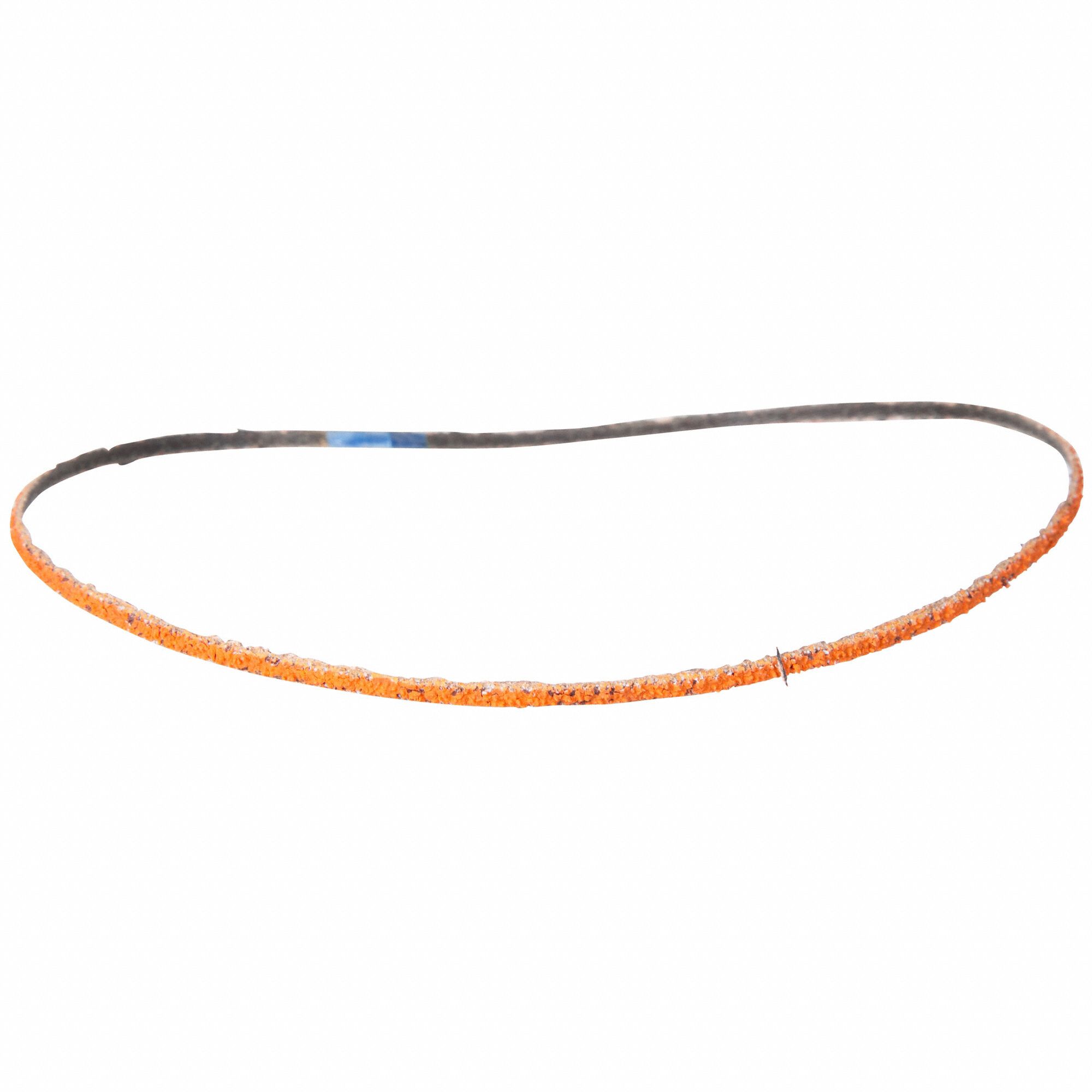 Sanding Belt: 1/8 in W x 18 in L, Ceramic, 80 Grit, Y Wt Polyester Backing, Blaze R980P