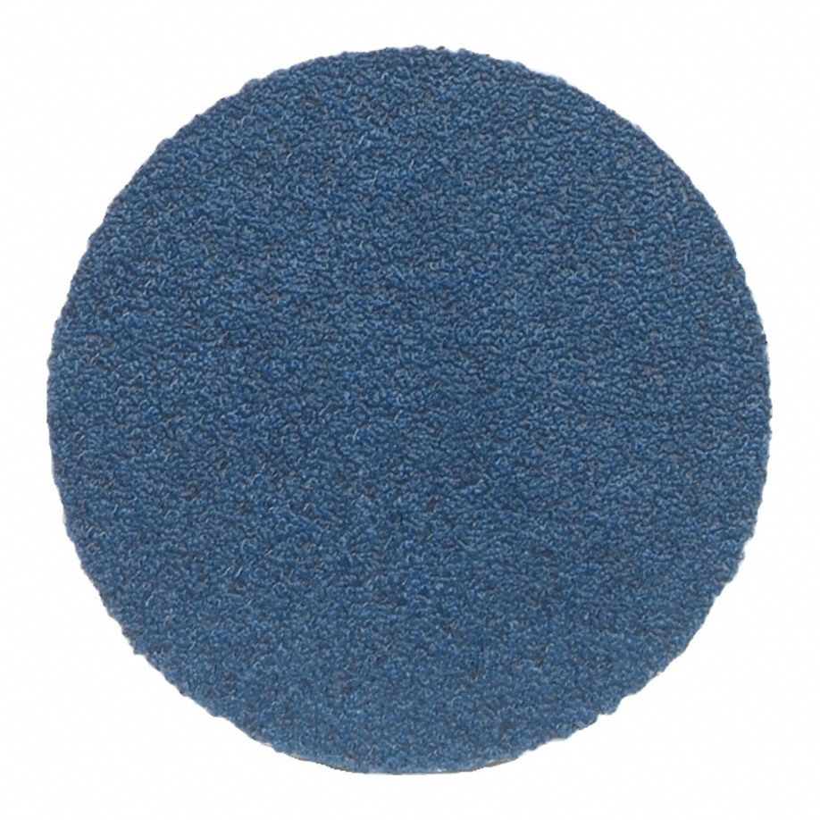 SANDING DISC, 6 IN DIAMETER, NON-VACUUM, ZIRCONIA ALUMINA, 40 GRIT, E WEIGHT PAPER, BLUEFIRE H875P