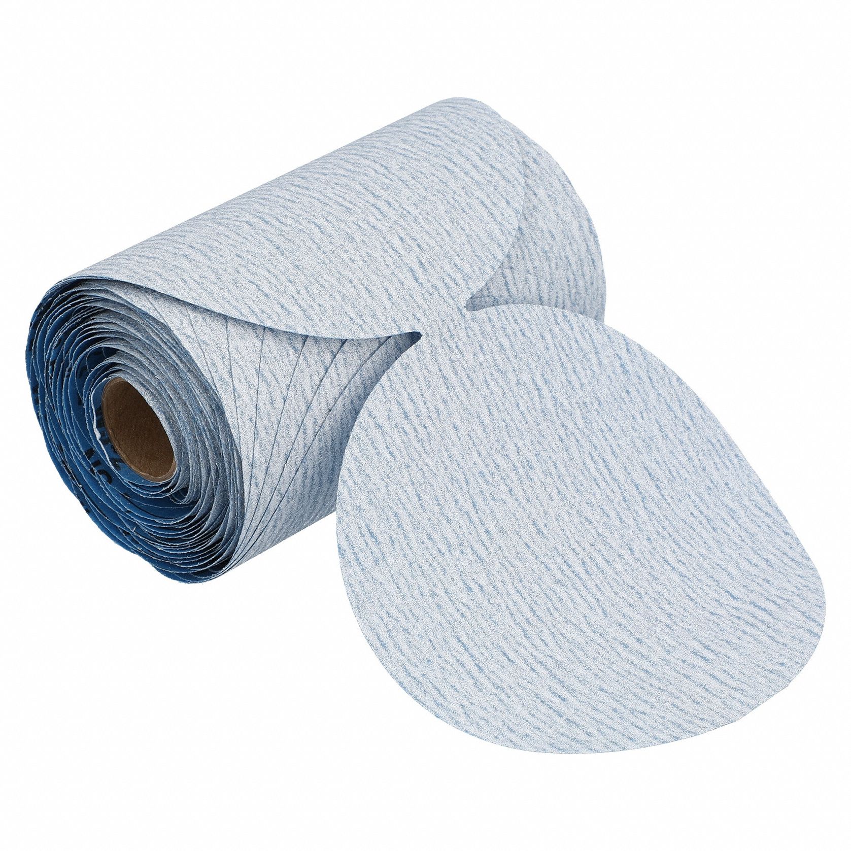 Sanding Disc: 5 in Dia, Non-Vacuum, Ceramic, P150 Grit, B Wt Paper, Dry Ice A975, P150, Paper