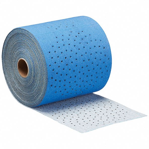 Paper: 4 1/2 in W x 39 ft L, Ceramic, P150 Grit, B Wt Paper, Hook-and-Loop, Dry Ice A975, B