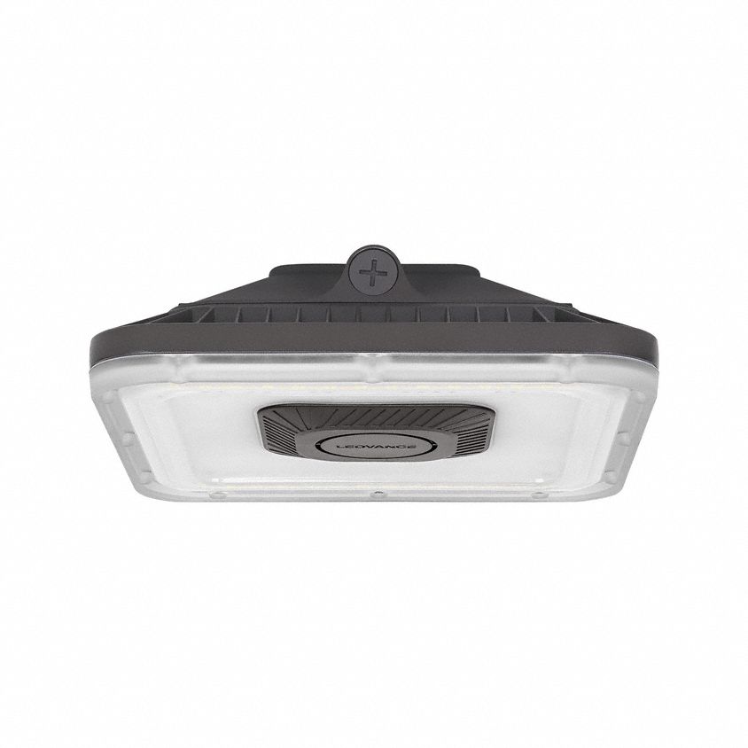 LED Canopy Fixture: LED, 6,400 lm_9,600 lm, 3000K/4000K/5000K, 60 W Fixture Watt, 120 to 347V AC (MPN 66412 CANOPYPS060UNHD8SC2S10BZP). Key specifications — Housing Color: Bronze; Color Temperature: 3000K.