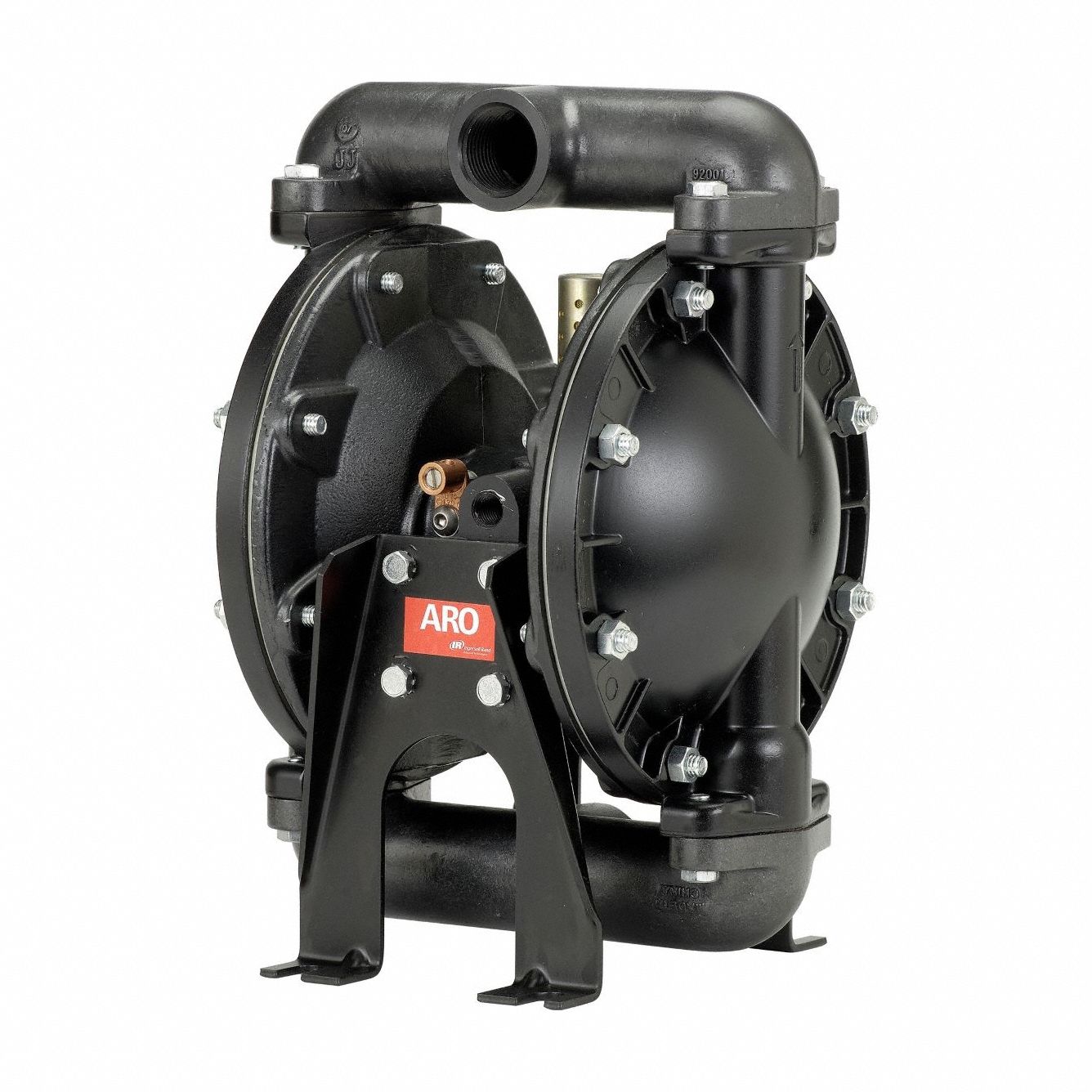 Diaphragm Pump: Air, Aluminum, Bolt, 1 in Fluid Connection Size, NPT, PTFE/Santoprene, PTFE, Top