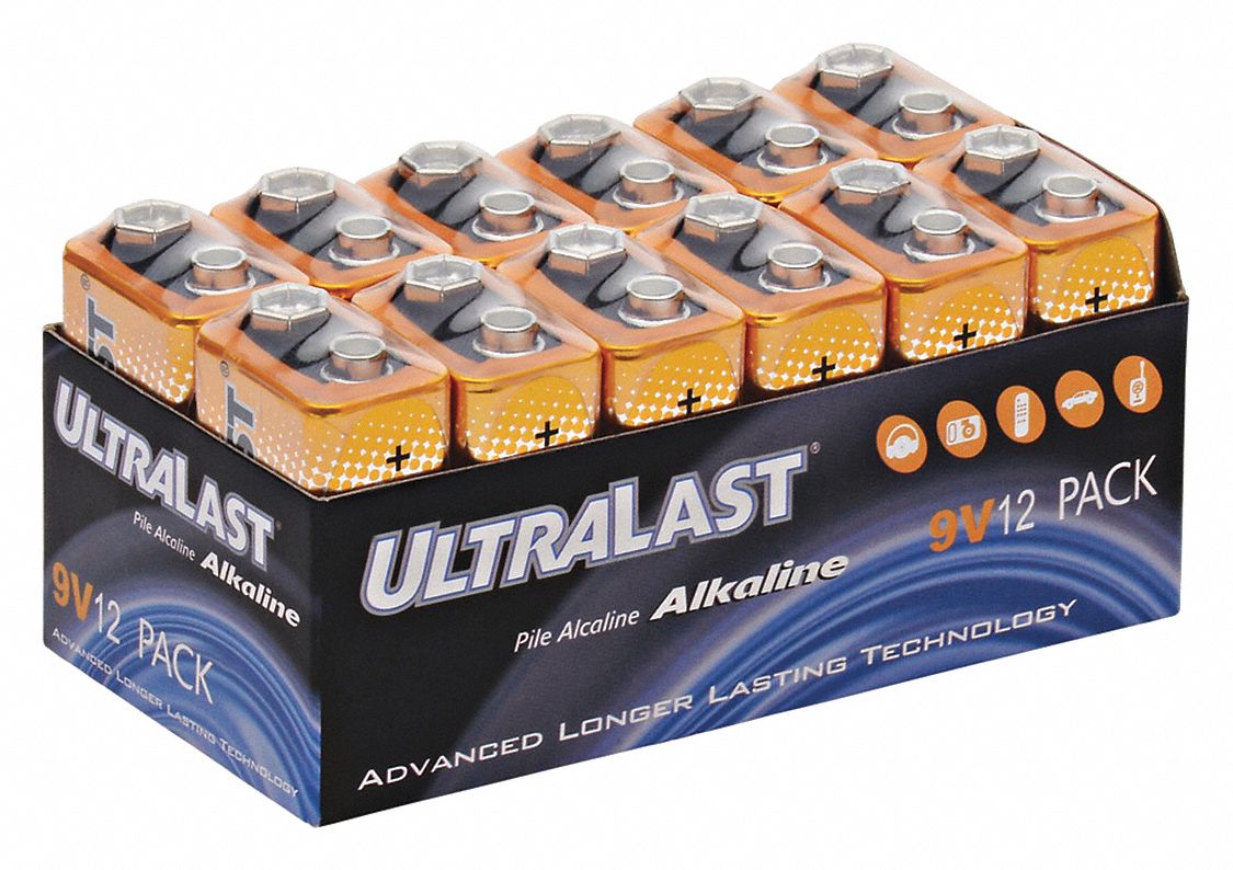 Battery 1.5V Alkaline Ultralast 9 V