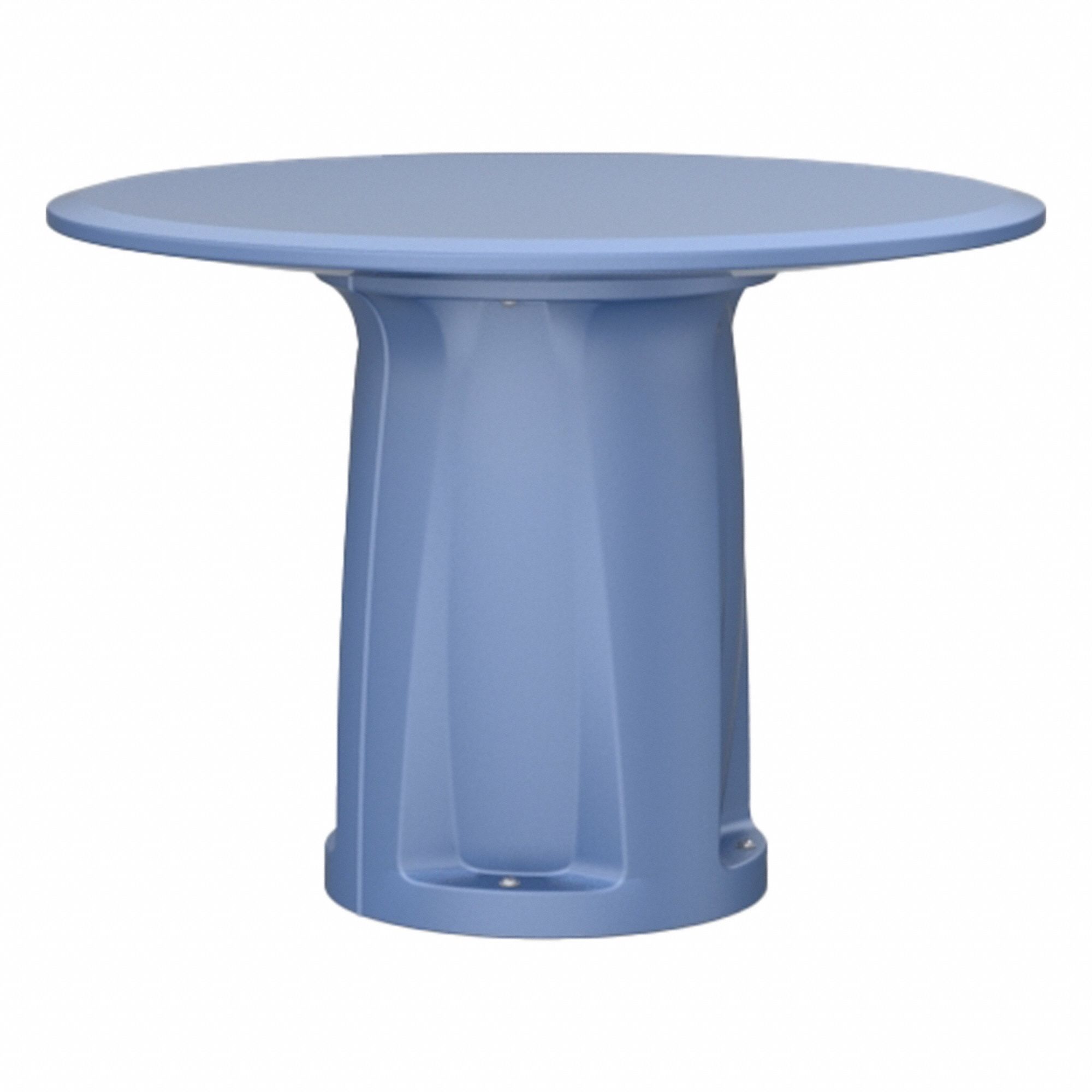 Table: 28 in Overall Ht, 42 in Overall Dia, No Game Top, Ballast Accepted, Midnight Blue