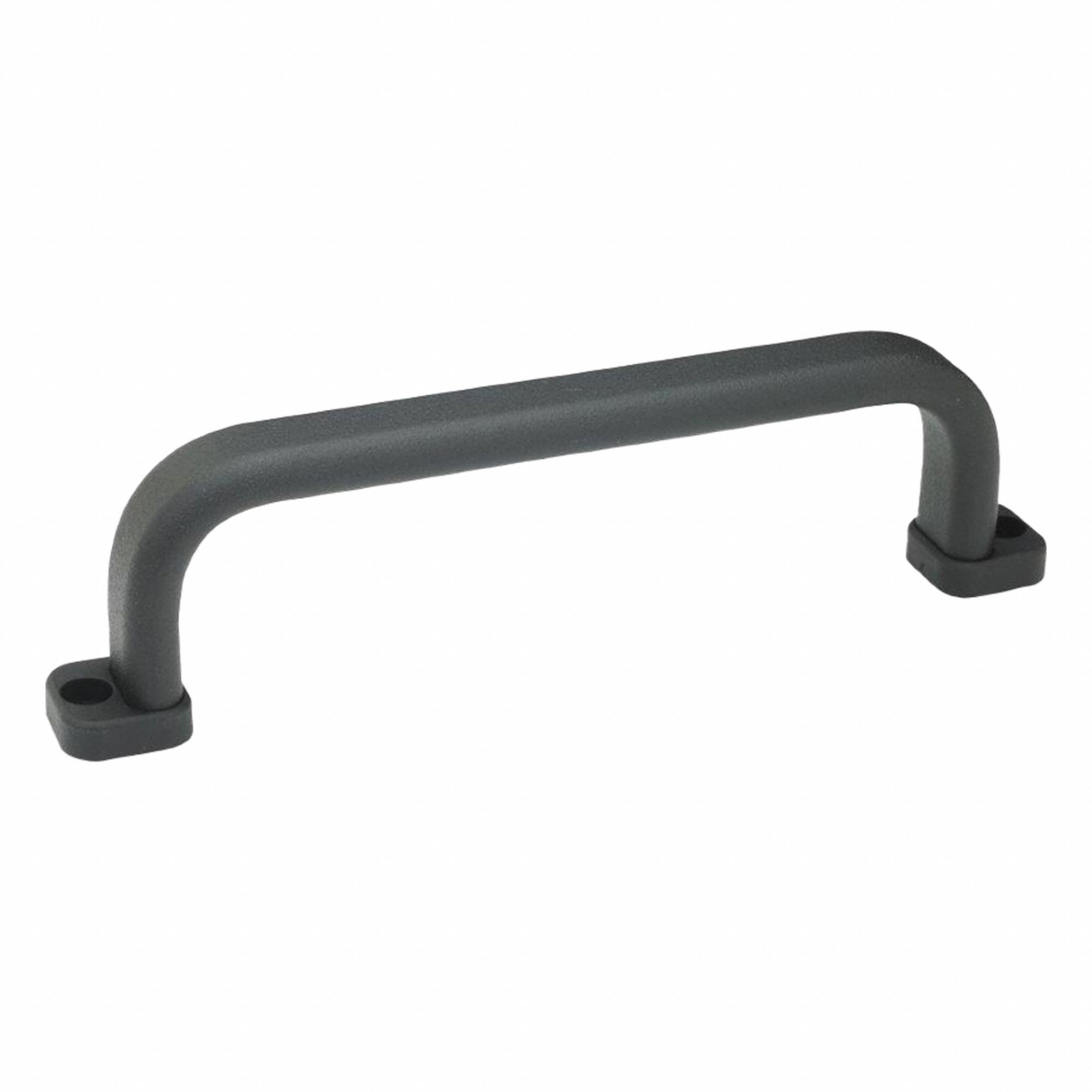 Pull Handle: Unthreaded Holes, Aluminum, Black, 4.72 in Mounting Hole Center to Center