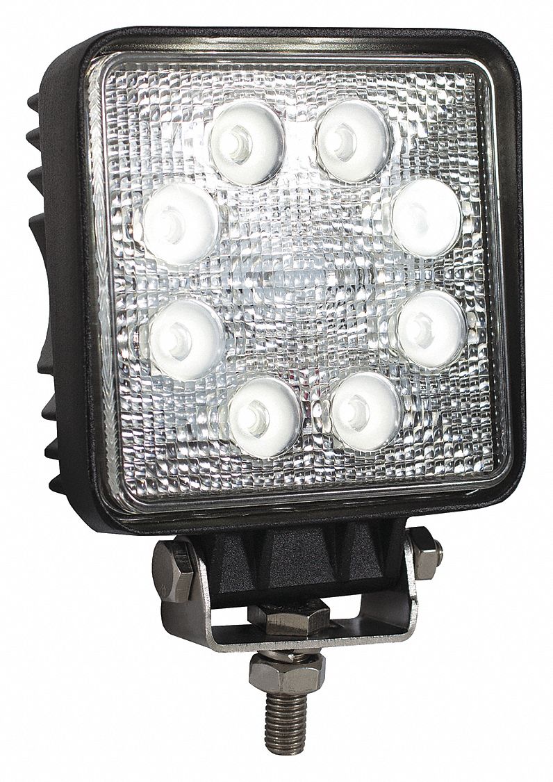 BUYERS PRODUCTS, 1492134, Led Spot Light,Square,2430 lm,1.25A,4 ...