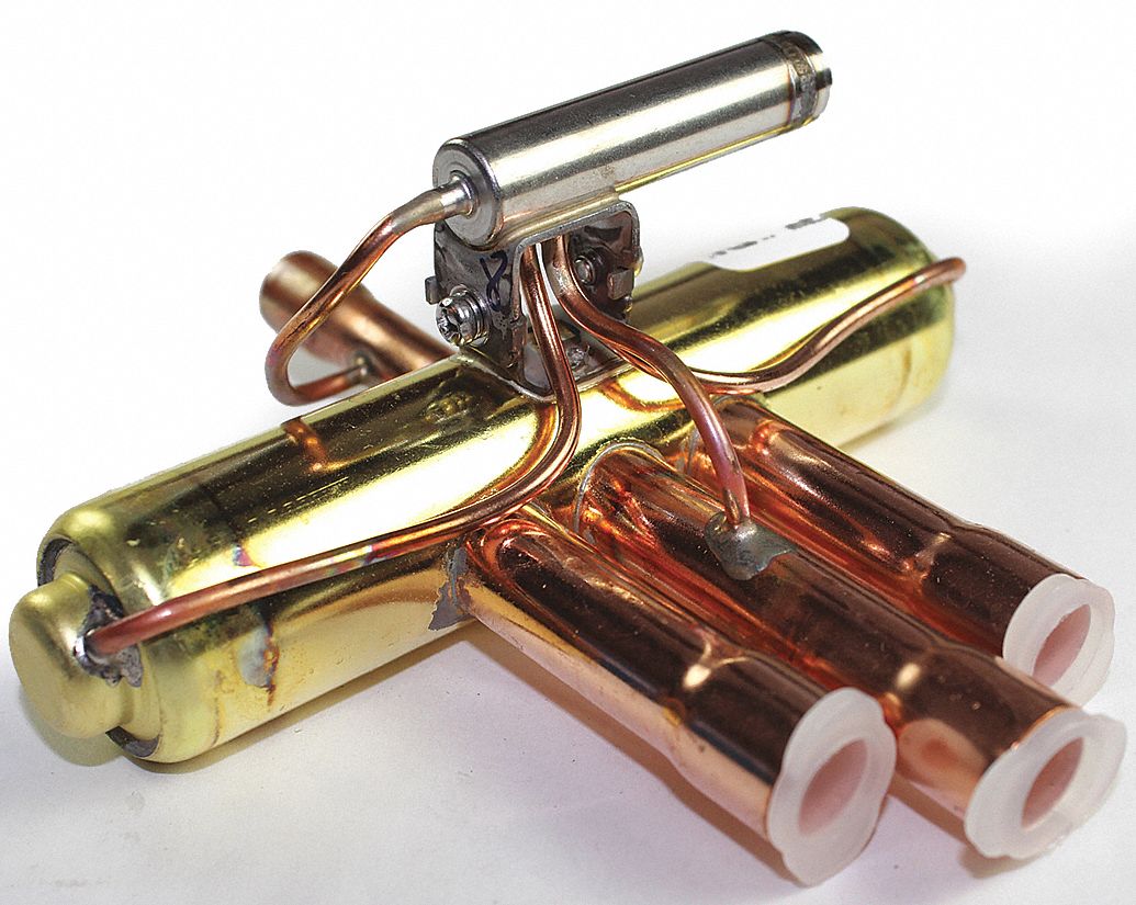 Heat Pump Reversing Valve: 0.9 ton to 2.2 ton (R410A), Straight Tube, 1/2 in Suction