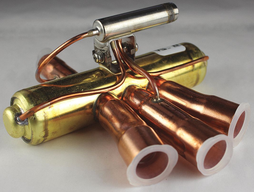 Heat Pump Reversing Valve: 1.3 ton to 3.1 ton (R410A), Flare Tube, 5/8 in Suction, 1/2 in Discharge