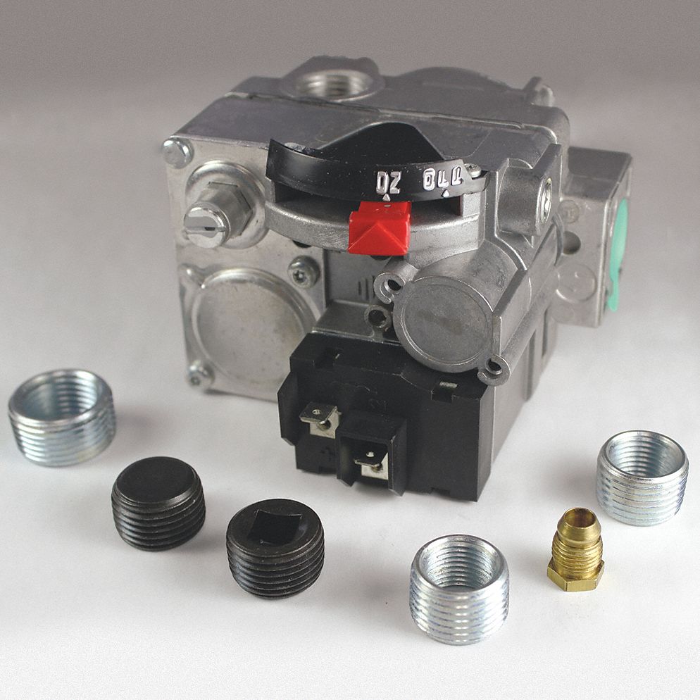 GAS VALVE, 1/2 IN, 24V, NATURAL GAS W/PILOT