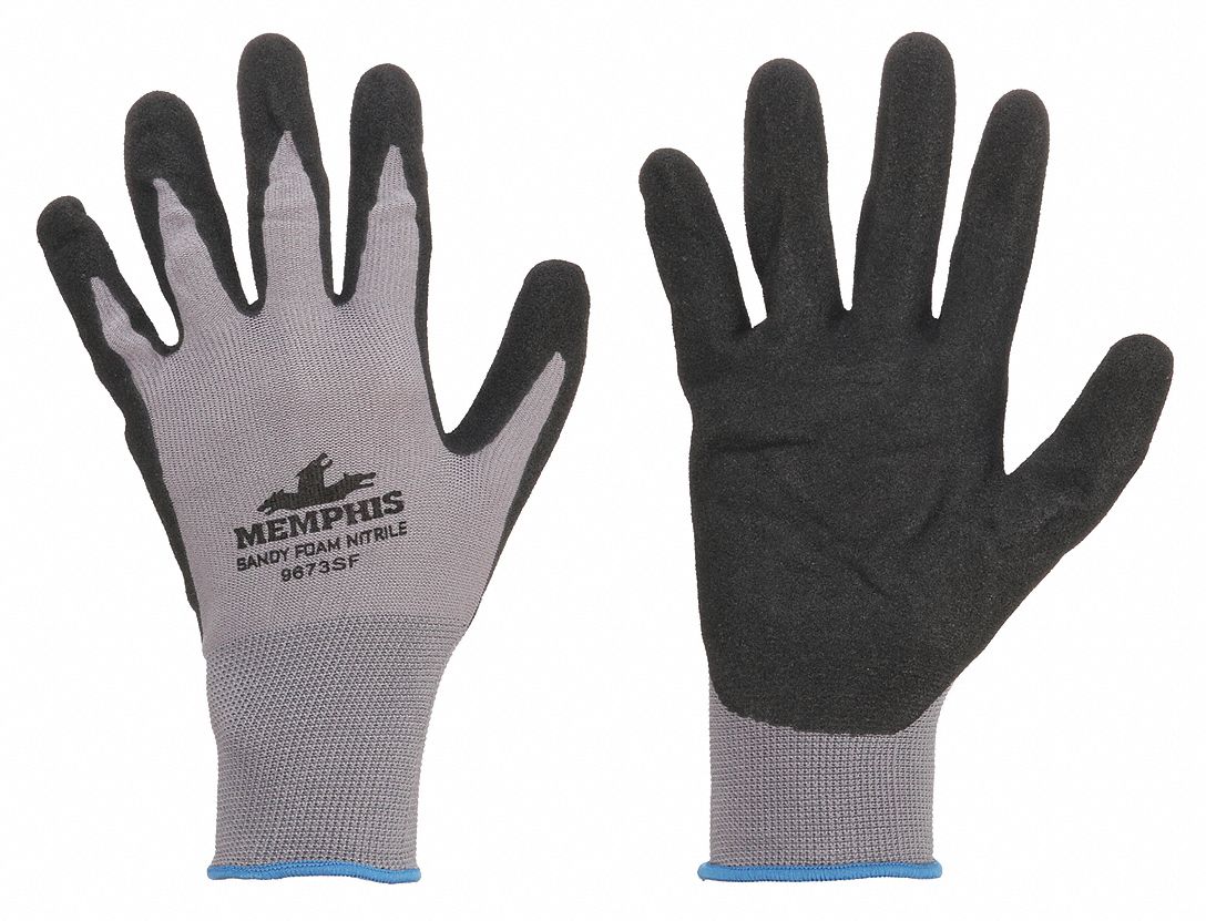 Coated Gloves, 3/4 Dip, 10", L, Vend, PR
