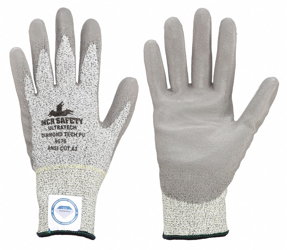 Gloves, Gry, 48GK74,