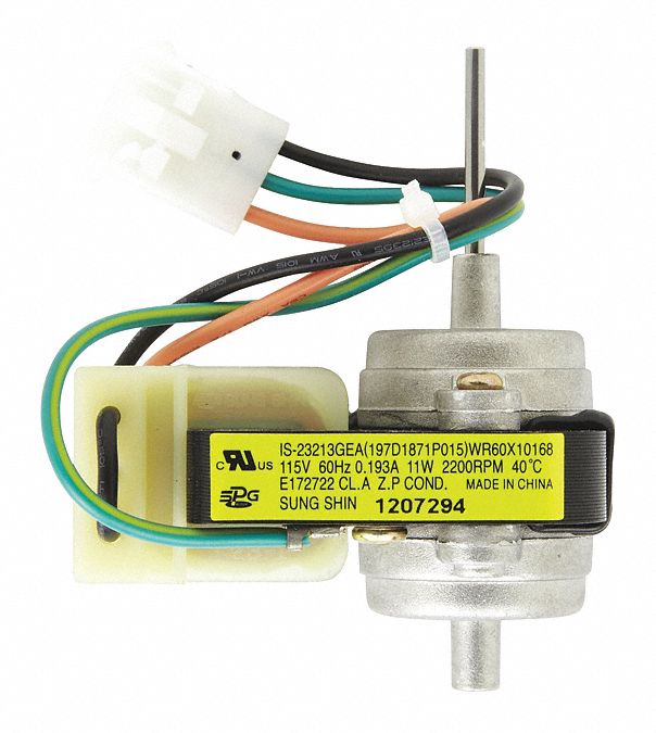Condenser Fan Motor: Fits GE/Hotpoint/Kenmore Brand