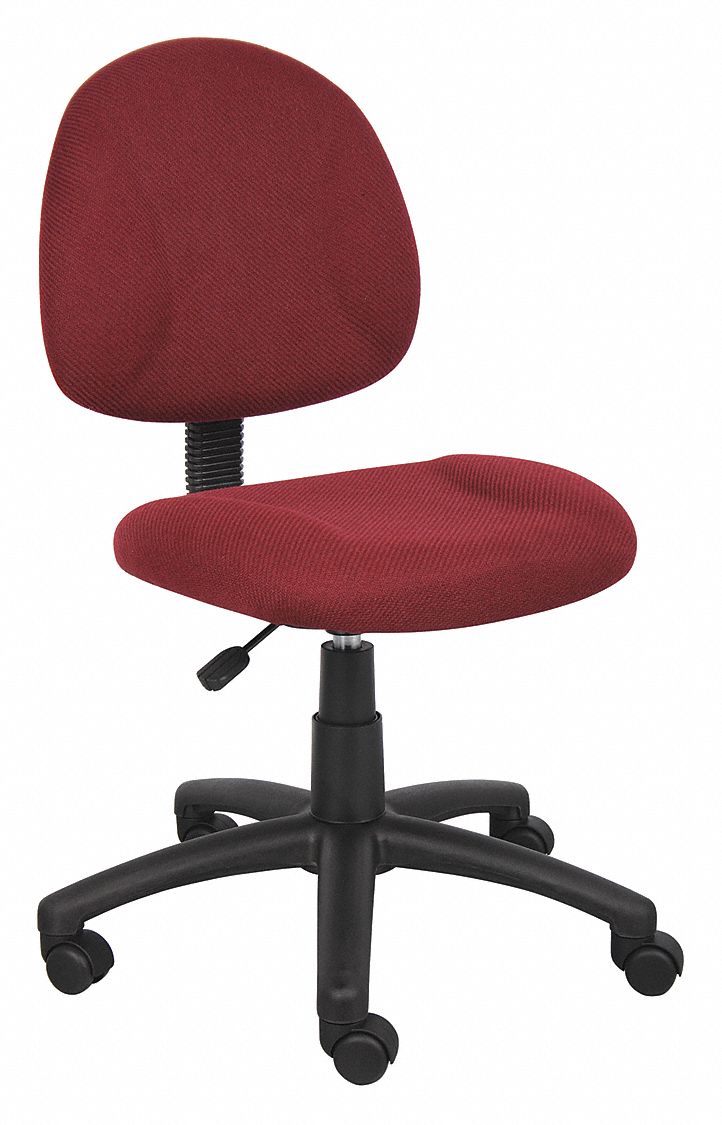 BOSS, No Arm Arm, Burgundy, Task Chair 66PW88B315BY Grainger