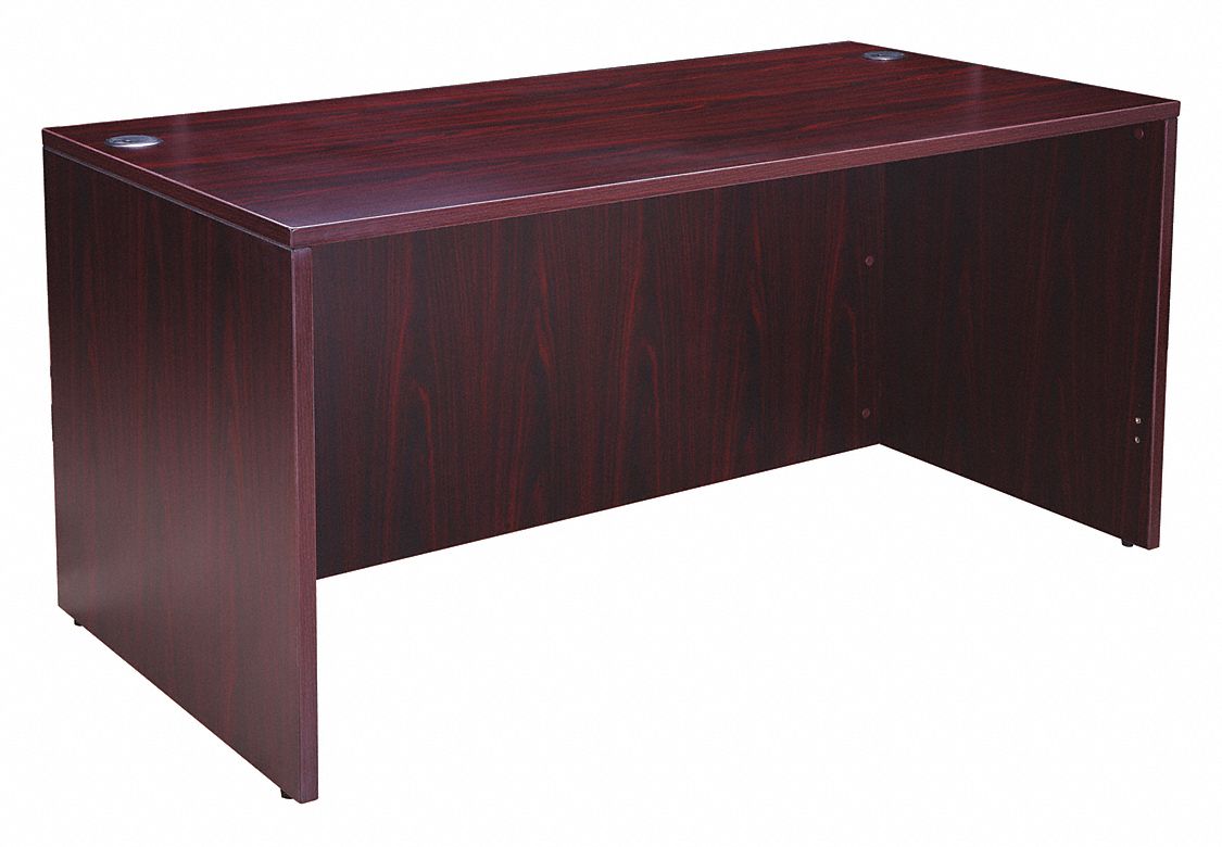Credenza: Melamine, Mahogany,