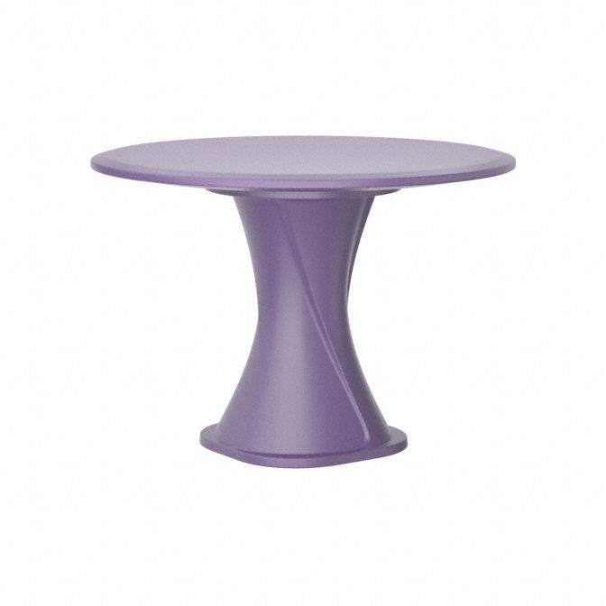 Table: 29 in Overall Ht, 42 in Overall Dia, No Game Top, Ballast Accepted, Indigo, ISO 22196