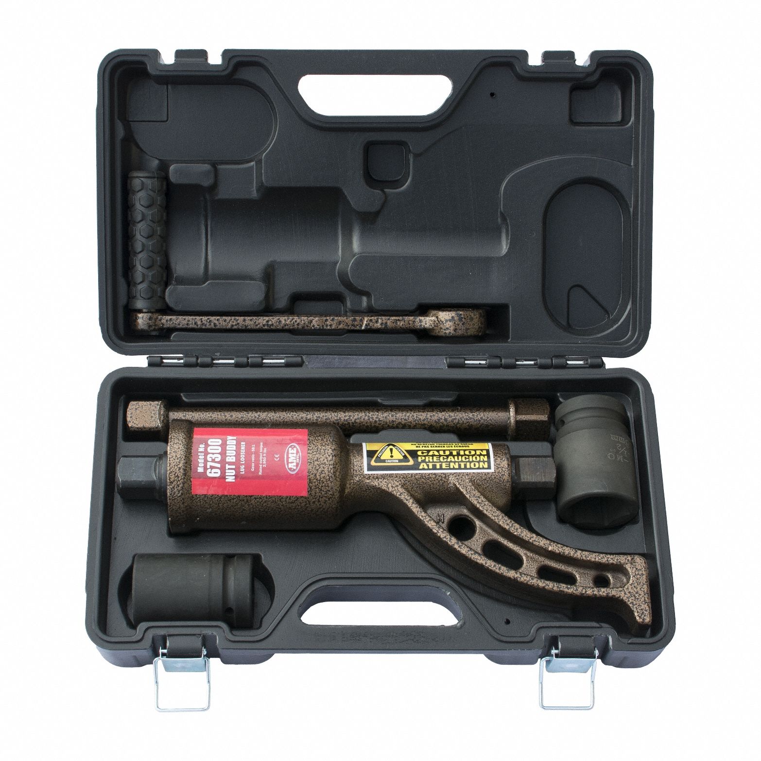 Lug Nut Remover: Lug Nut Remover, Steel, 16 1/20 in Overall Lg, 2 1/2 in Overall Ht