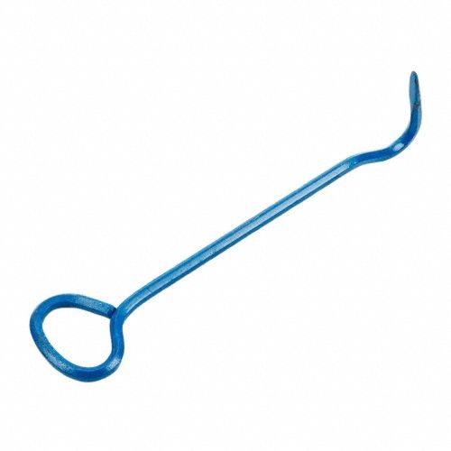 Manhole Cover Hook: 24 in x 5/8 in x 24 in, Steel, 300 lb Capacity, Silver