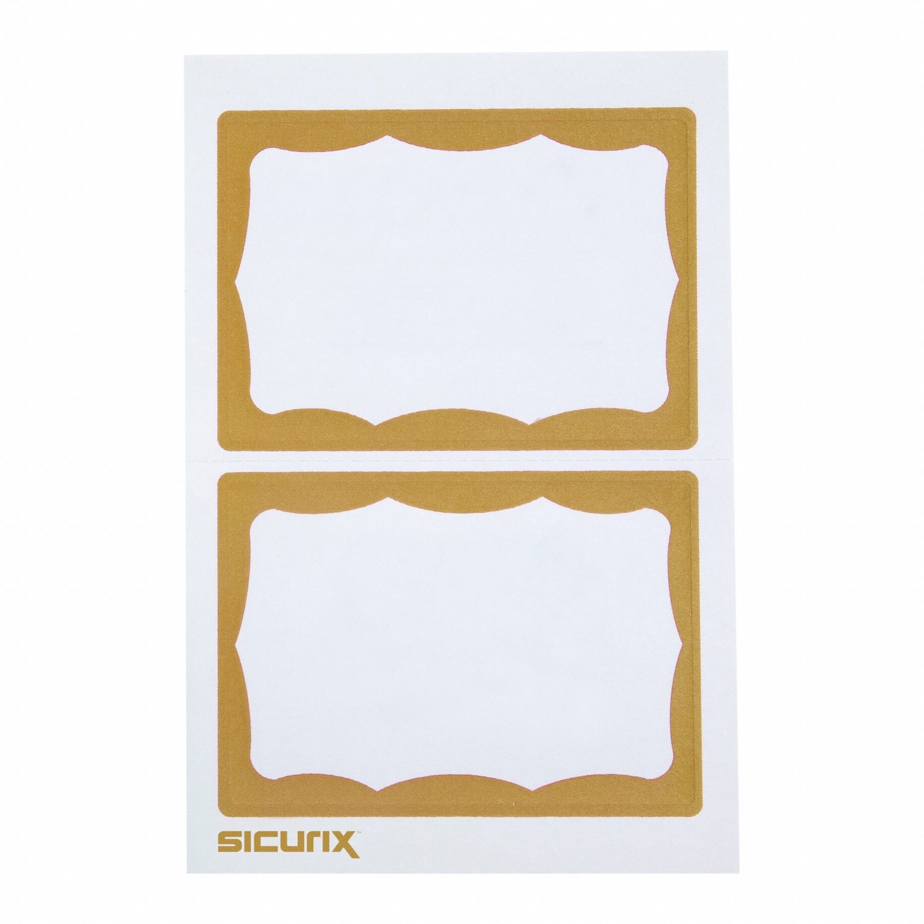 ID Badge: No Legend, Paper, Yellow, 2 1/2 in Card Ht, 3 1/2 in Card Wd, 600 PK