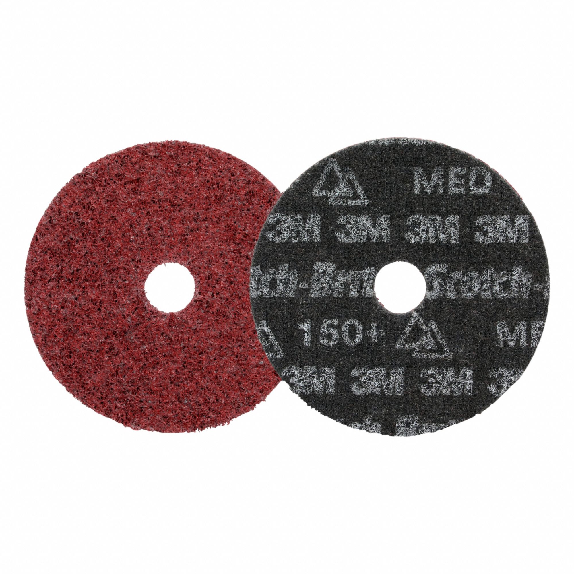 Precision Surface Conditioning Disc: 5 in x 7/8 in, Ceramic, Medium, HD-DH, 50 PK