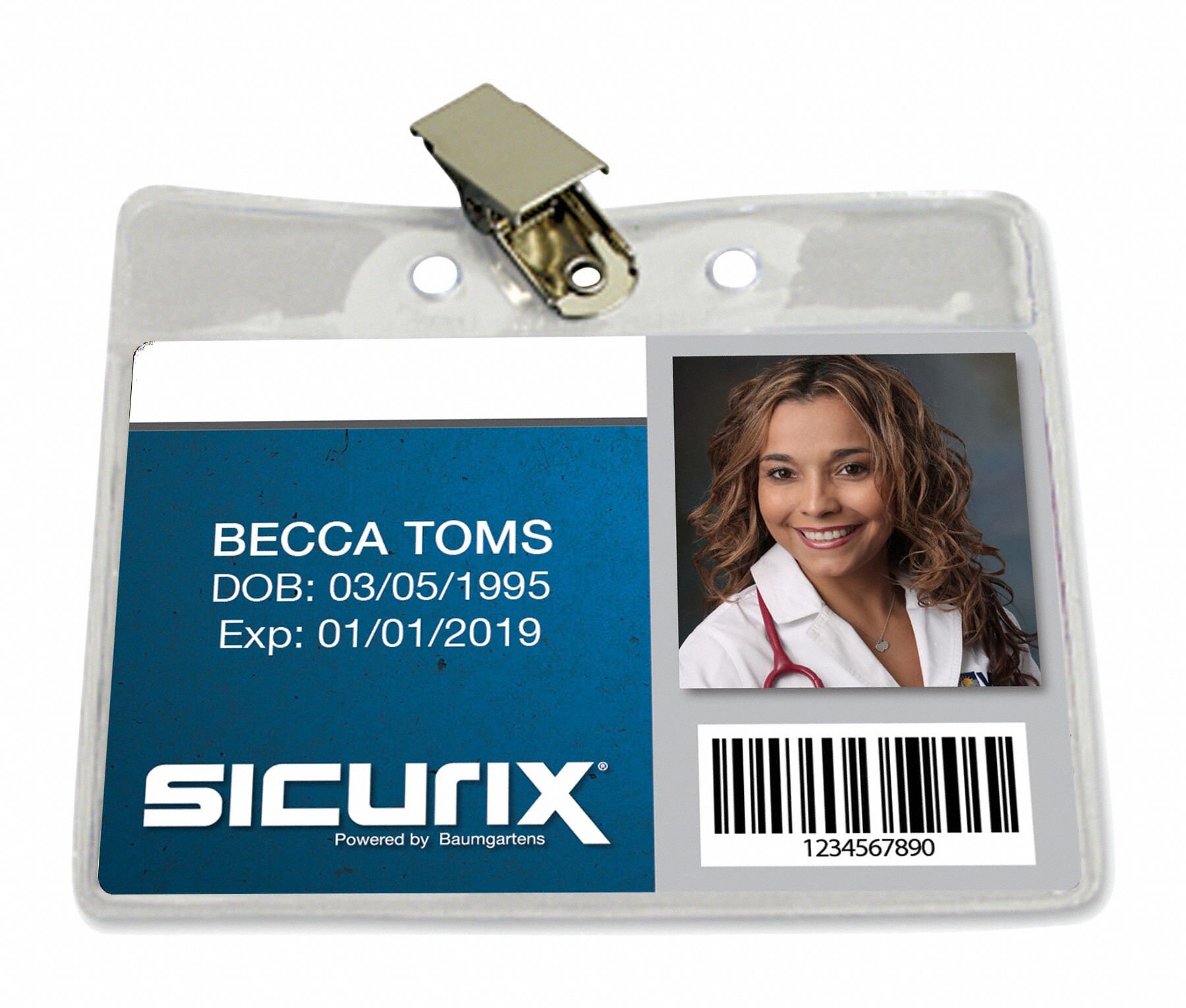 ID BADGE HOLDER,HORIZONTAL,PK50