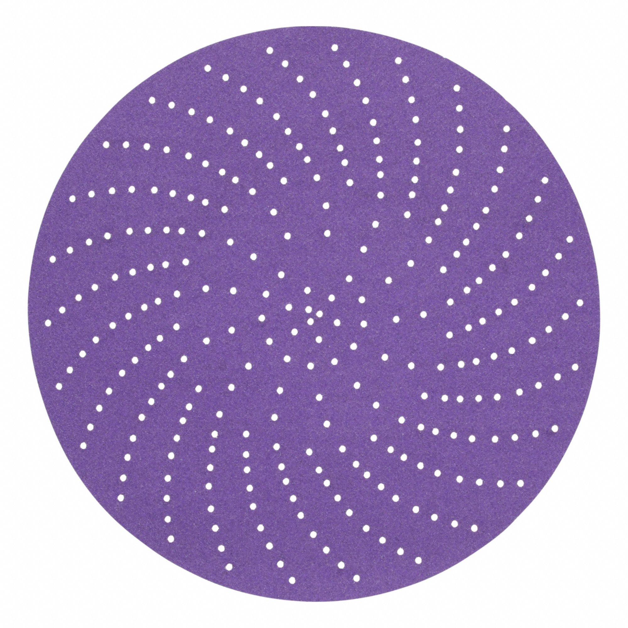 Sanding Discs: 6 in Dia, Multi-Hole, Ceramic, 240 Grit, C Wt Paper, 732U, 50 PK