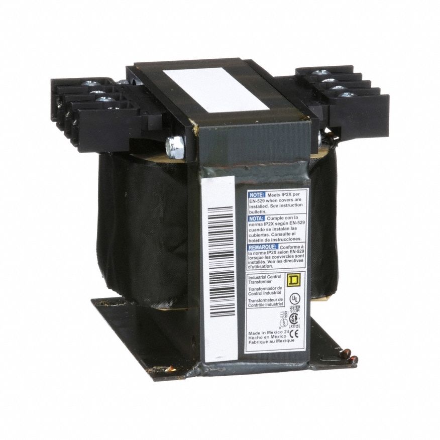 Control Transformer: 600V AC, 120V AC, Plate, 300 VA, Single Phase