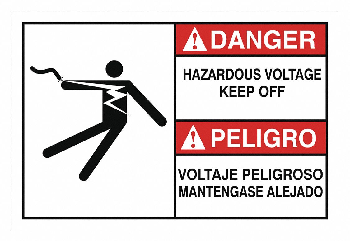 Sign, 12x18, DuraVinyl, DGR HAZ VLT KP OFF