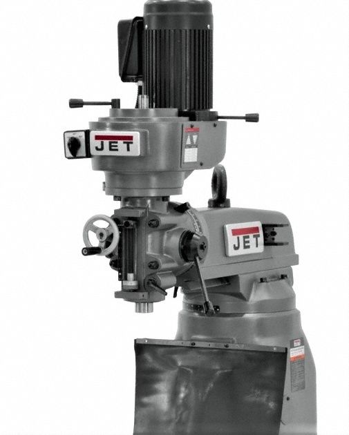 Vertical Milling Machine: JVM-836-3, 1 1/2 hp, 230V