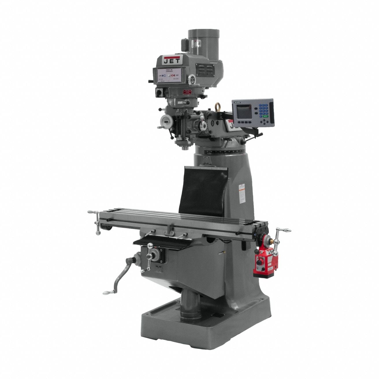 Vertical Milling Machine: JTM-4VS, 3 hp, 230/460V, Digital Readout/X-Axis Powerfeed