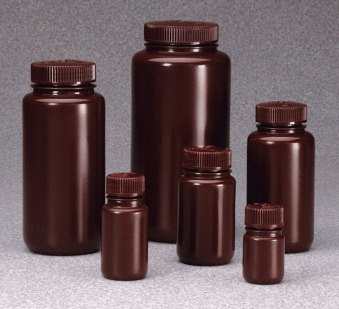 Bottle, 131 mm H, Amber, 61 mm Dia, PK72