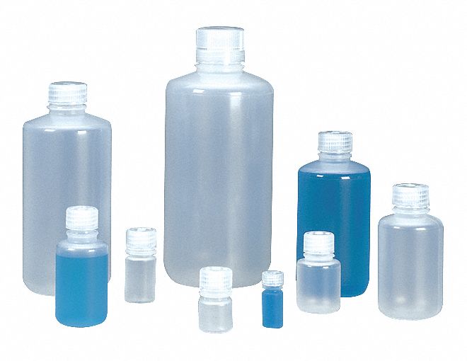 Bottle, 101 mm H, Natural, 50 mm Dia, PK12