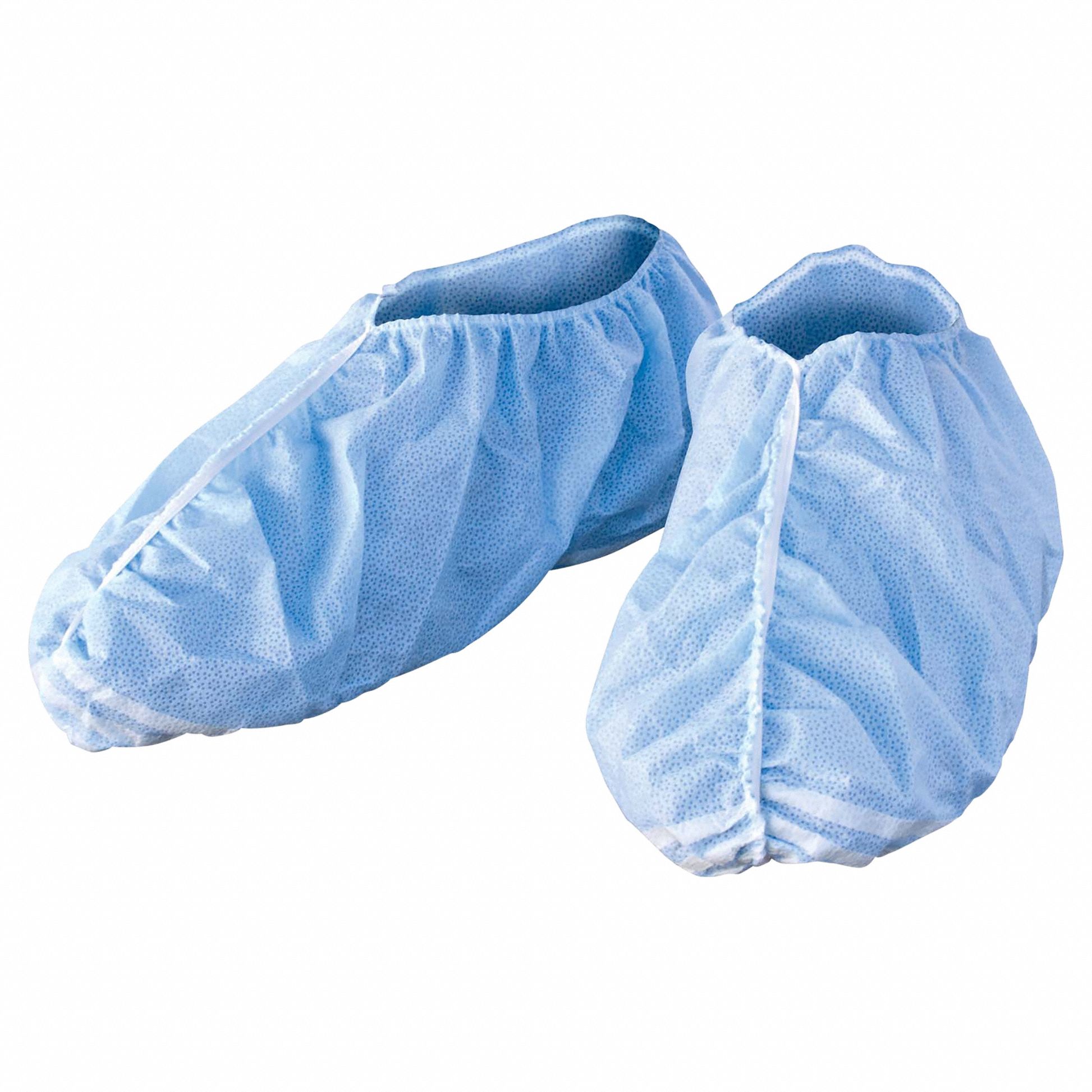Shoe Covers: SMS, Includes Slip Resistant Sole, Blue, Universal, 100 PK