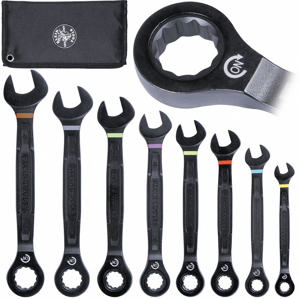Ratcheting Wrench ST 90-Tooth Metric 8PC