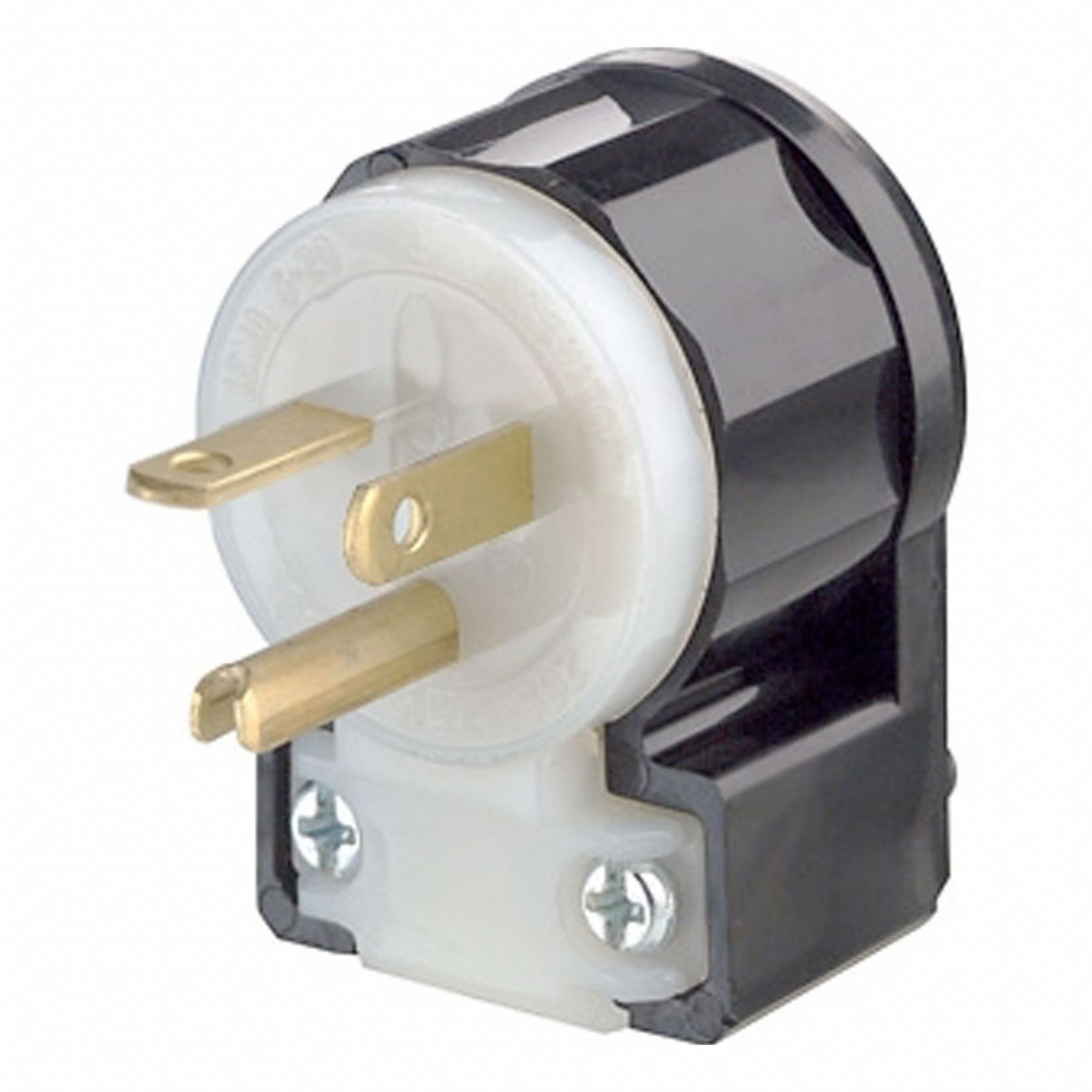 FICHE A LAMES, 20 A, 250 V, NOIR-BLANC