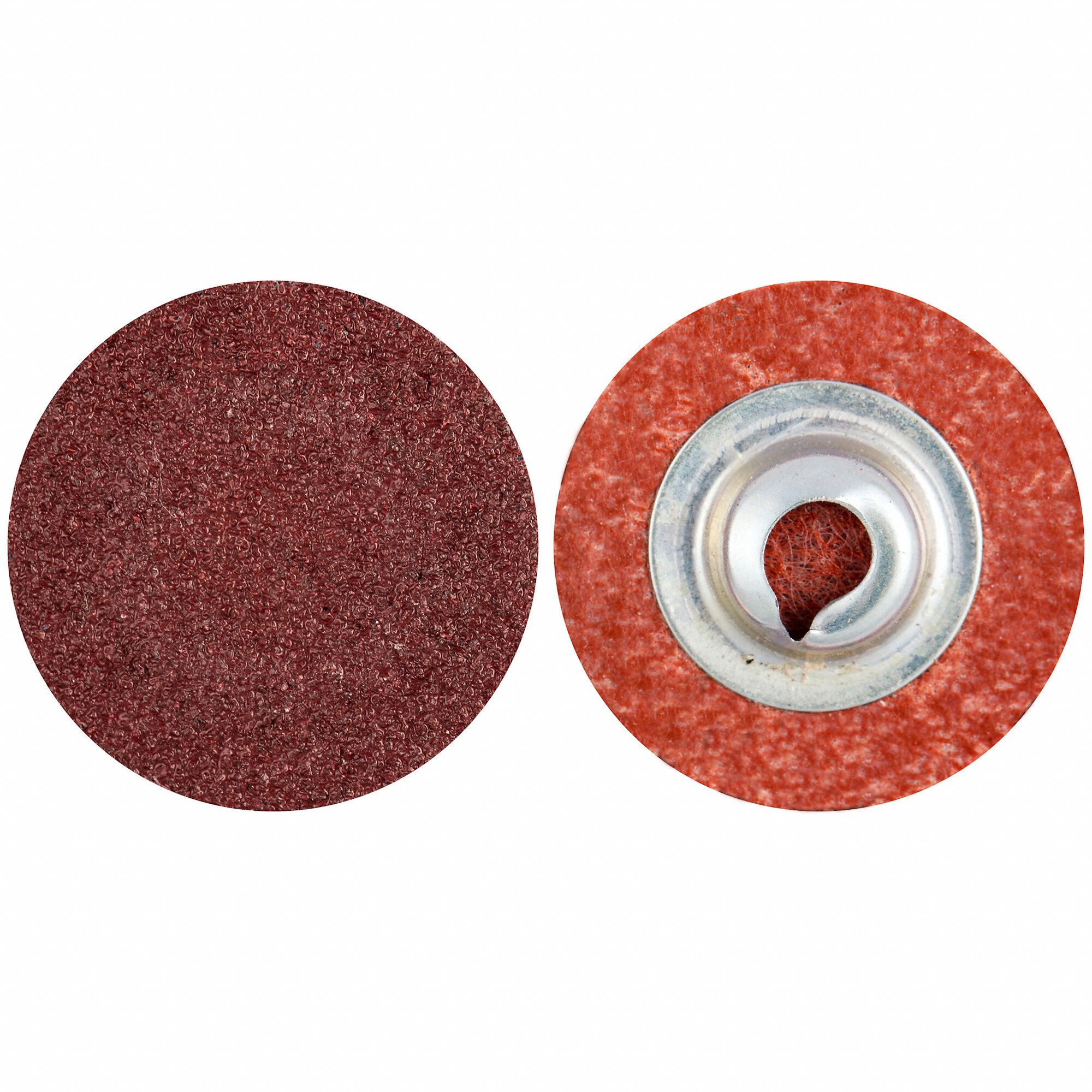 QUICK-CHANGE SANDING DISC, TS, 1 IN, ALUMINUM OXIDE, P180 GRIT, X WEIGHT POLYESTER, R766, 100 PK