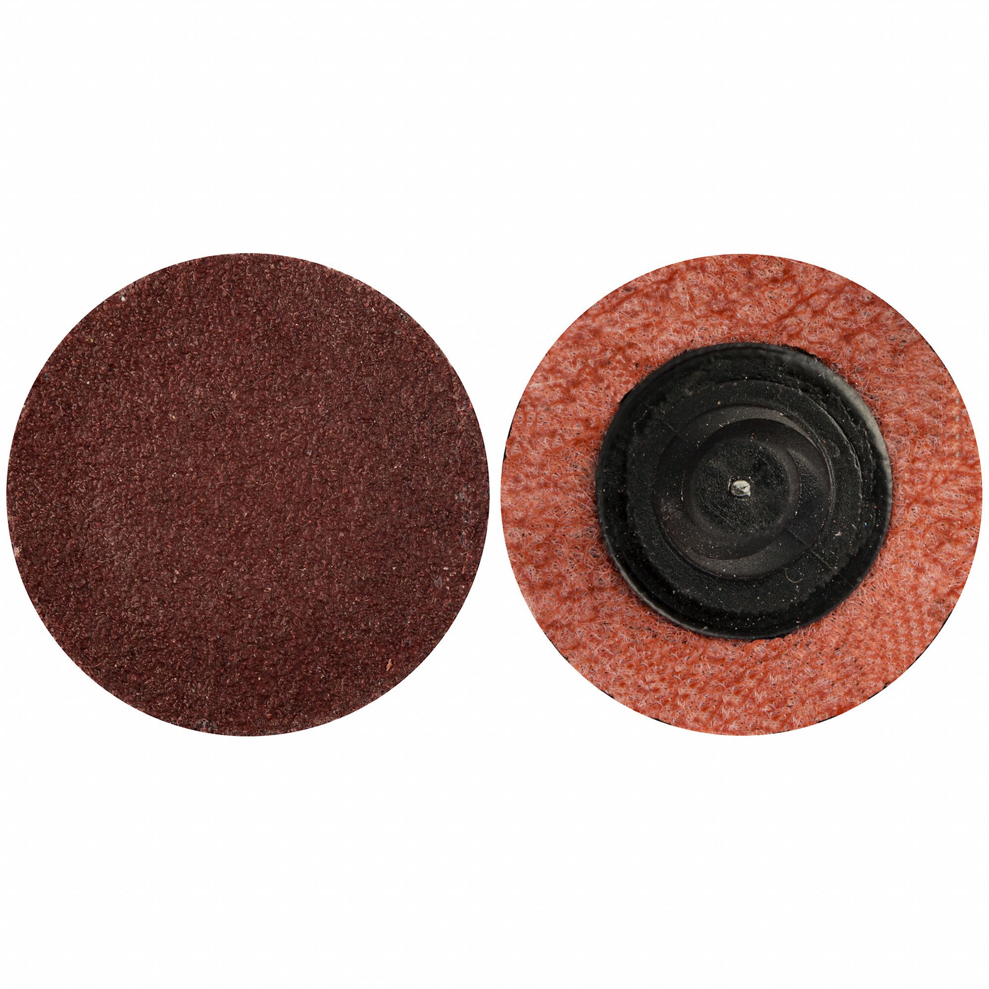 QUICK-CHANGE SANDING DISC, TR, 1 IN, ALUMINUM OXIDE, P36 GRIT, X WEIGHT POLYESTER/Y WEIGHT POLYESTER
