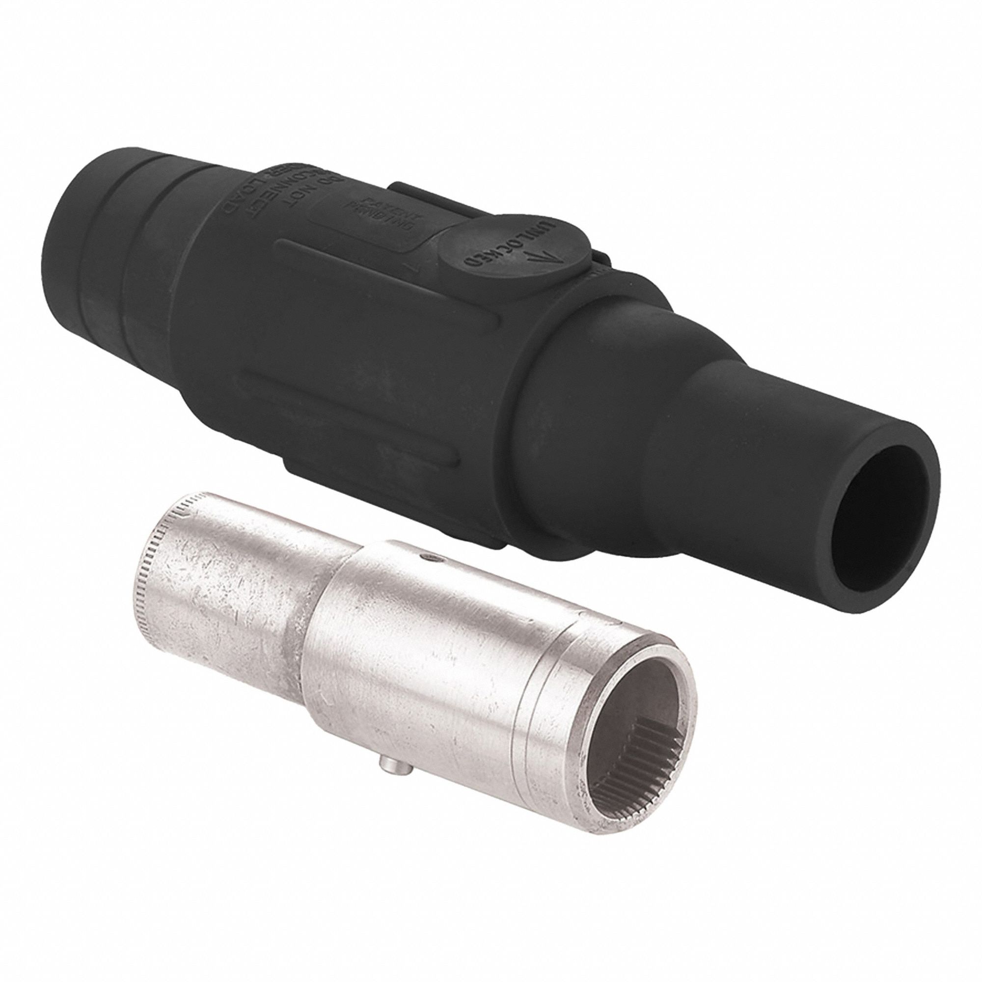 Female Plug: Female Connector, 600 A, Black